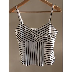 1State striped cropped tank.